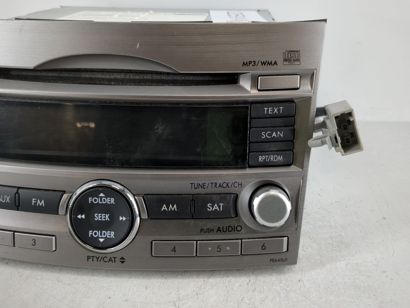 2010-2012 Subaru Legacy Radio AM FM Cd Player Receiver Replacement P/N:86201SJ64A Fits Fits 2010 2011 2012 OEM Used Auto Par