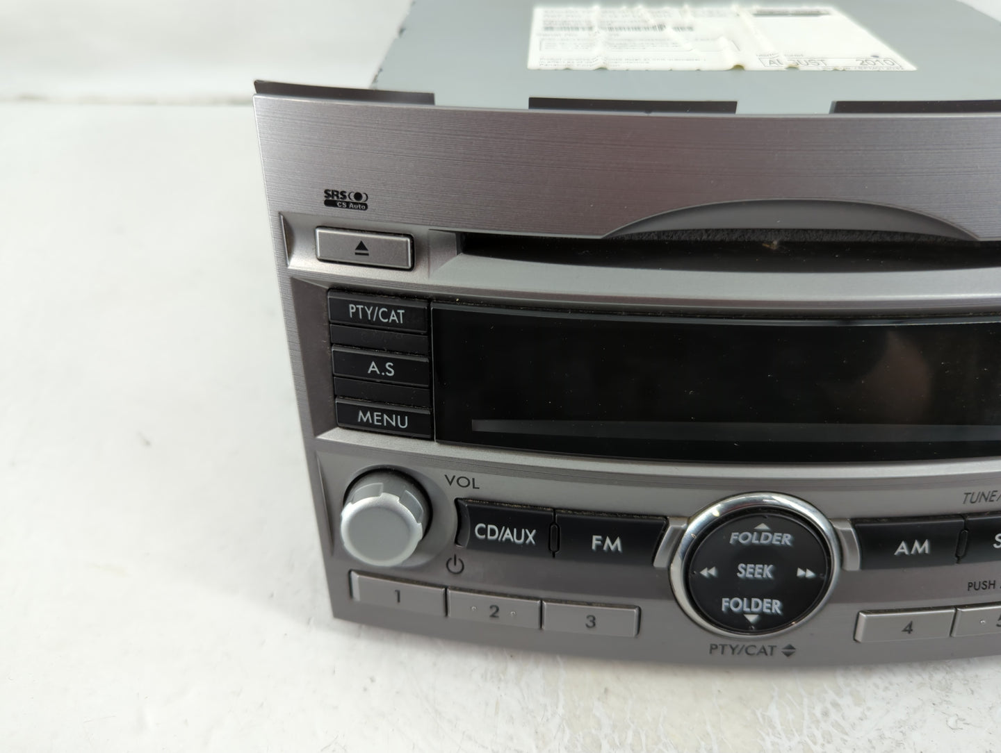 2011-2014 Subaru Legacy Radio AM FM Cd Player Receiver Replacement P/N:86201AJ64A Fits Fits 2011 2012 2013 2014 OEM Used Aut