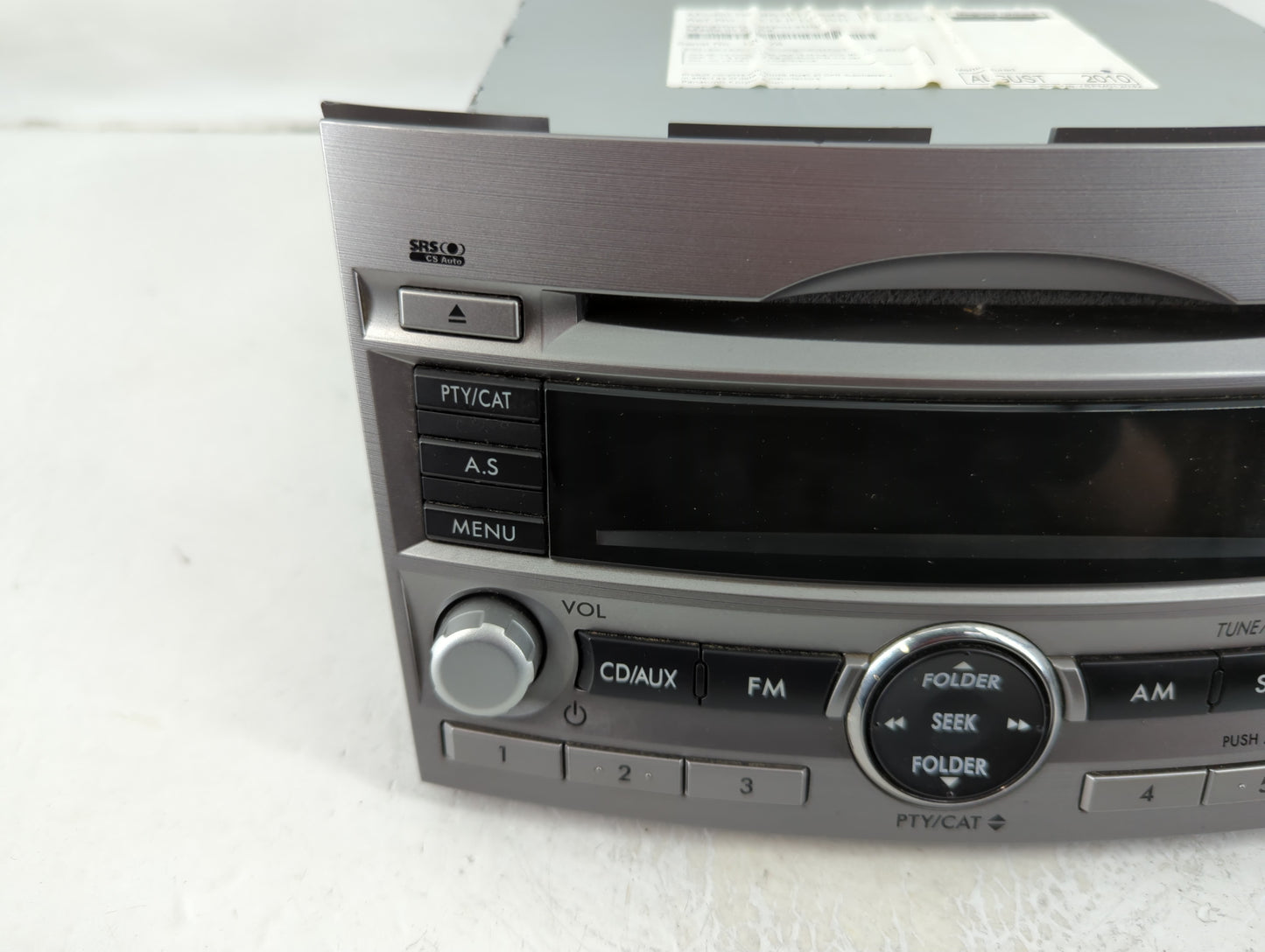2011-2014 Subaru Legacy Radio AM FM Cd Player Receiver Replacement P/N:86201AJ64A Fits Fits 2011 2012 2013 2014 OEM Used Aut