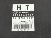 2011 Subaru Legacy PCM Engine Control Computer ECU ECM PCU OEM P/N:22765AC93A Fits OEM Used Auto Parts - Oemusedautoparts1.c