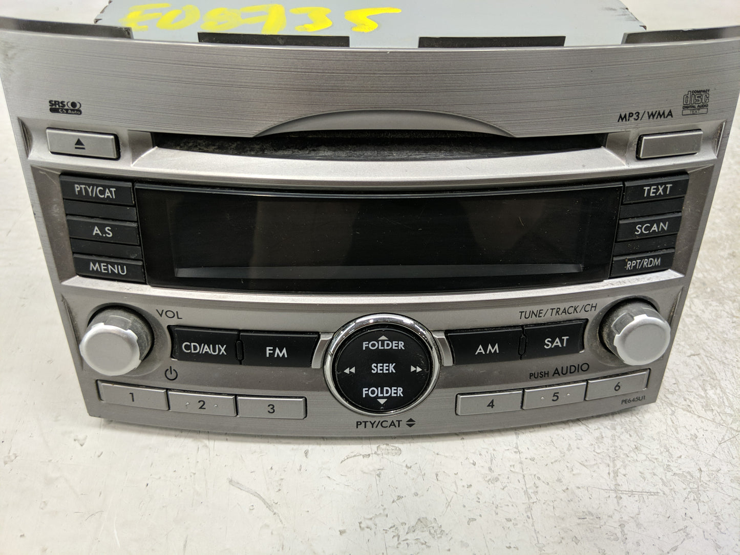 2010-2012 Subaru Legacy Radio AM FM Cd Player Receiver Replacement P/N:86201AJ64A Fits Fits 2010 2011 2012 OEM Used Auto Par