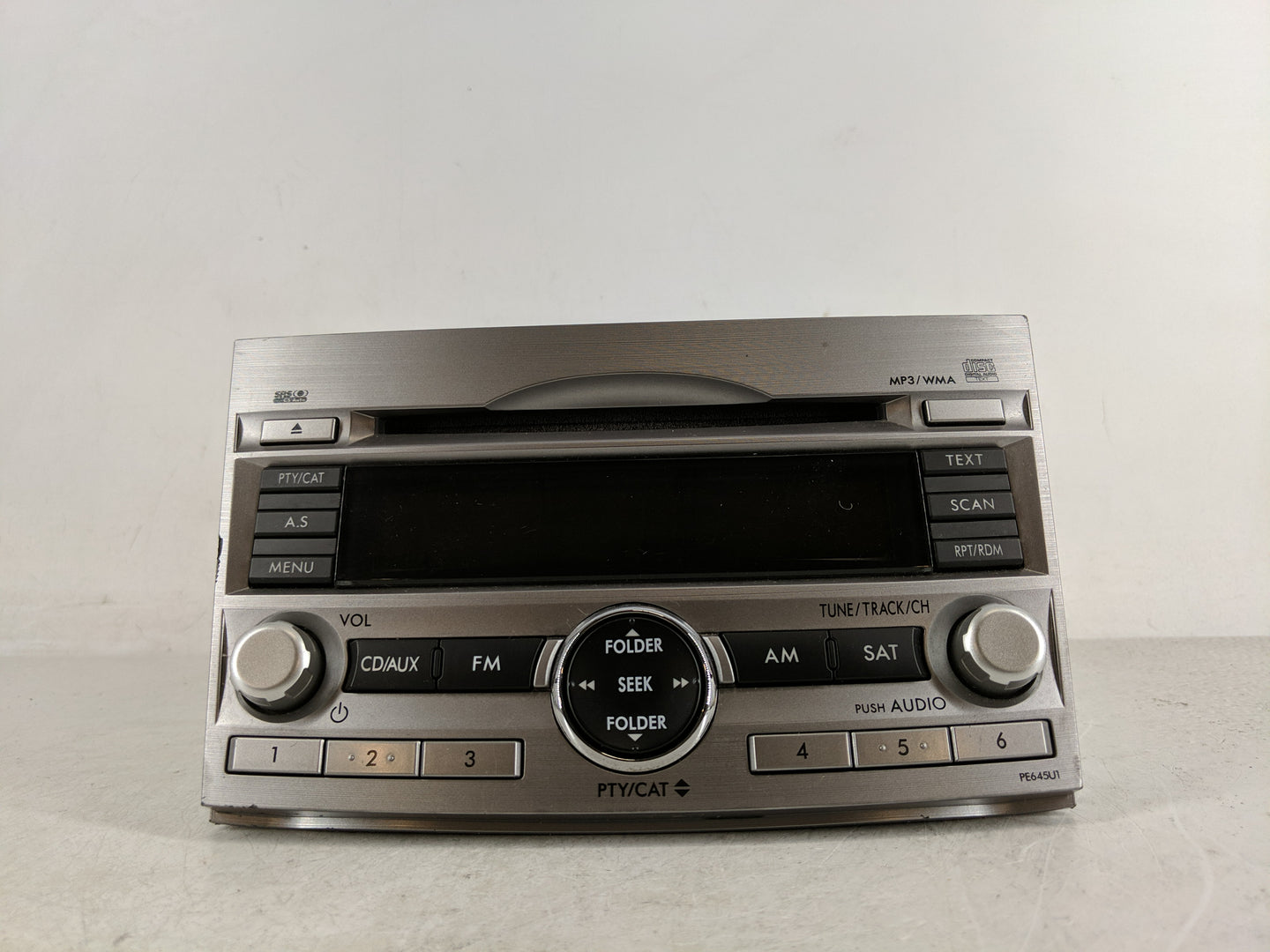 2010-2012 Subaru Legacy Radio AM FM Cd Player Receiver Replacement P/N:86201AJ64A Fits Fits 2010 2011 2012 OEM Used Auto Par