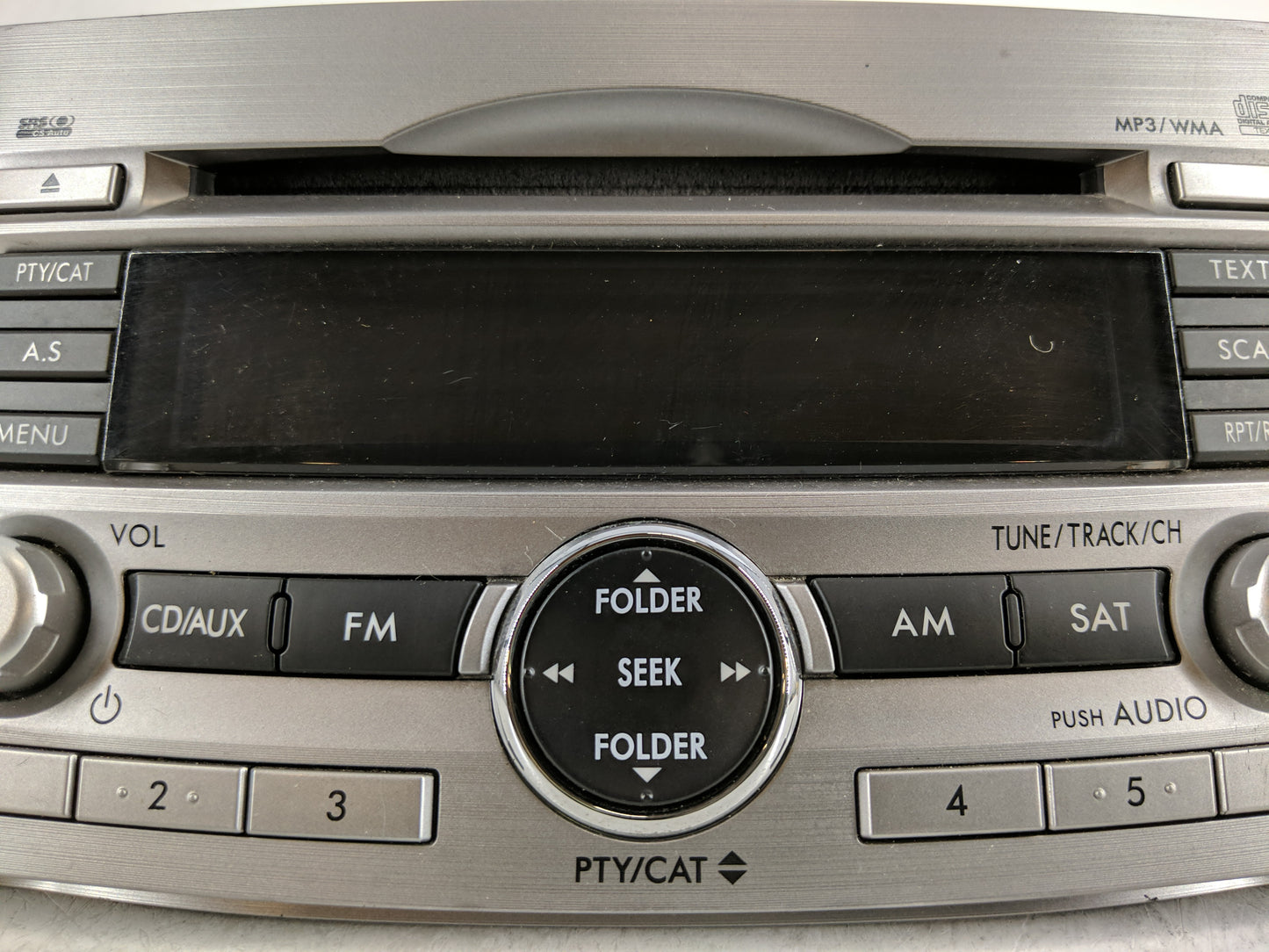 2010-2012 Subaru Legacy Radio AM FM Cd Player Receiver Replacement P/N:86201AJ64A Fits Fits 2010 2011 2012 OEM Used Auto Par