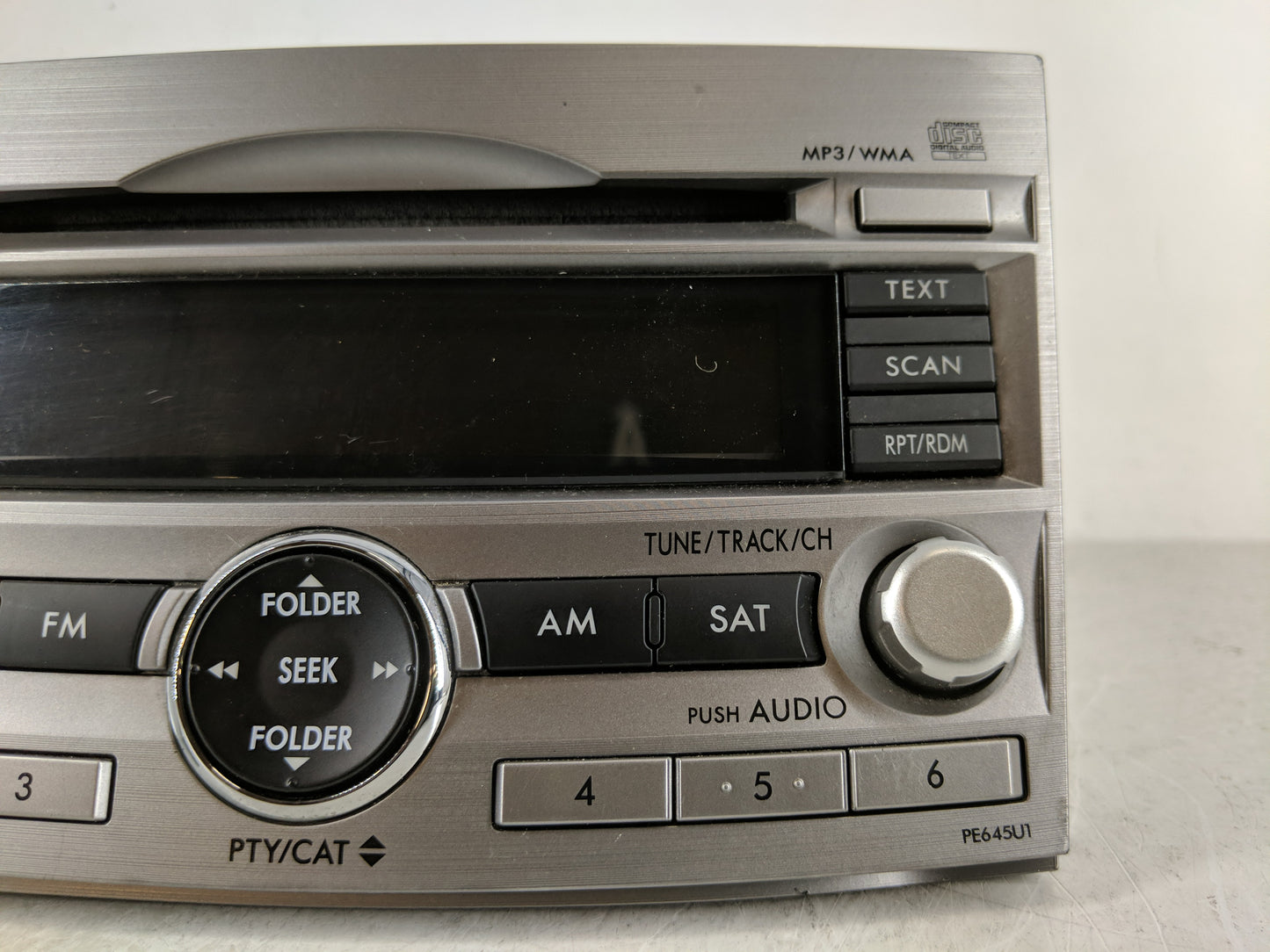 2010-2012 Subaru Legacy Radio AM FM Cd Player Receiver Replacement P/N:86201AJ64A Fits Fits 2010 2011 2012 OEM Used Auto Par