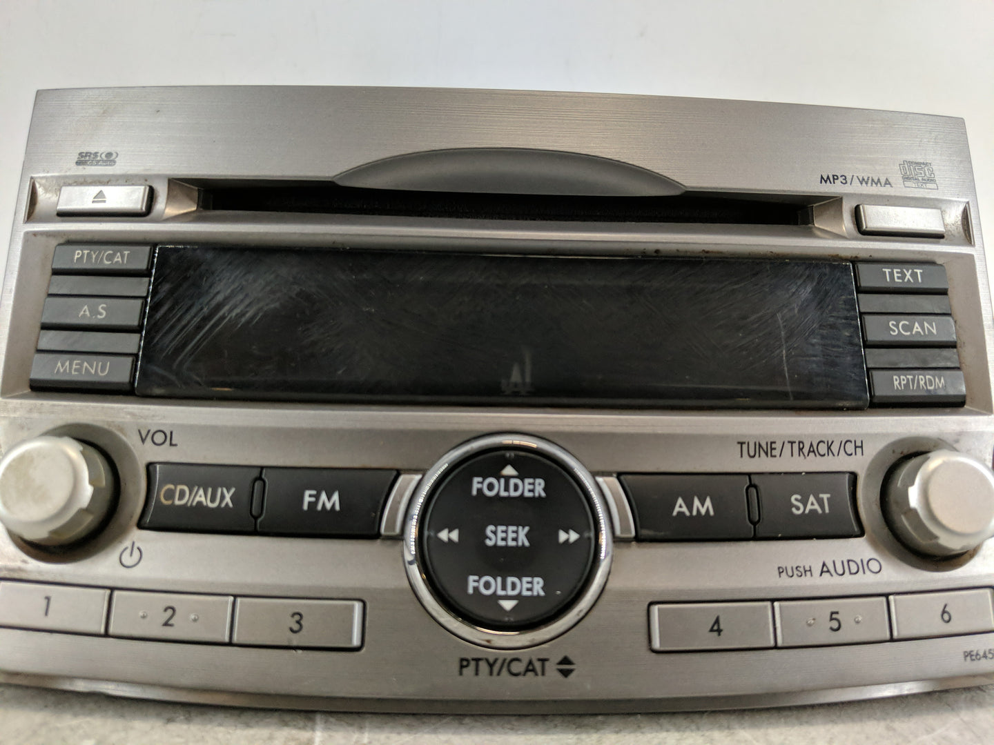 2010-2012 Subaru Legacy Radio AM FM Cd Player Receiver Replacement Fits Fits 2010 2011 2012 OEM Used Auto Parts - Oemusedaut