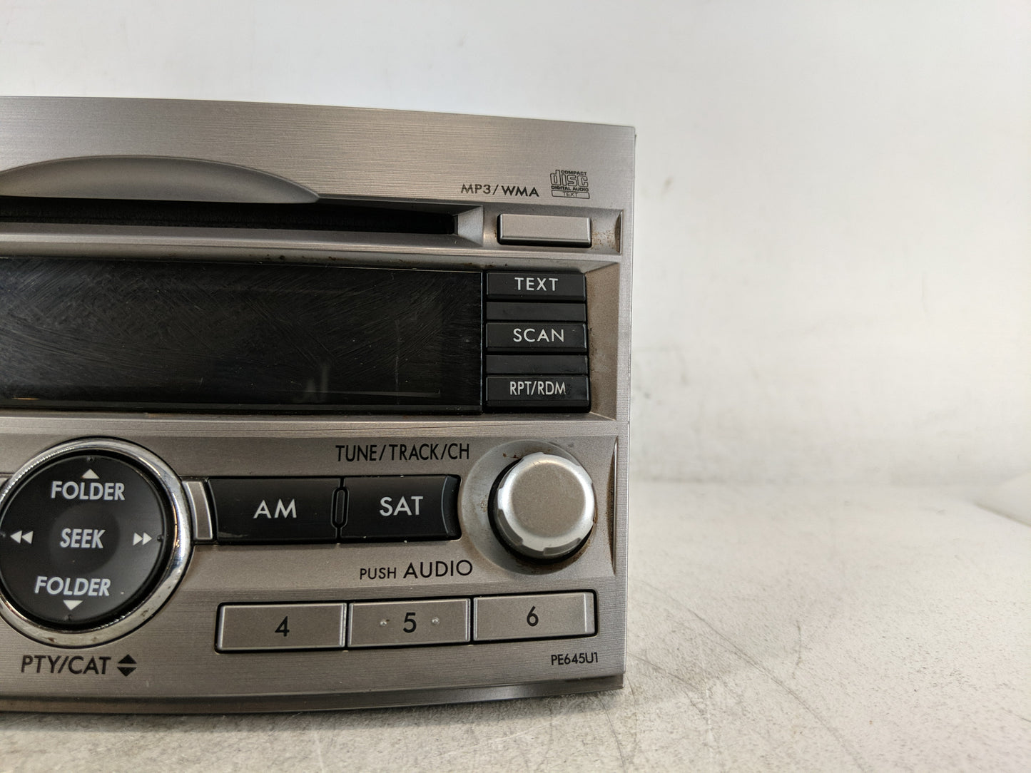 2010-2012 Subaru Legacy Radio AM FM Cd Player Receiver Replacement Fits Fits 2010 2011 2012 OEM Used Auto Parts - Oemusedaut