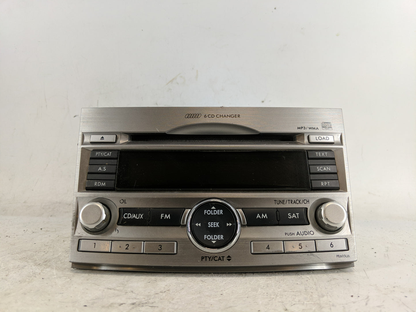 2010-2012 Subaru Legacy Radio AM FM Cd Player Receiver Replacement Fits Fits 2010 2011 2012 OEM Used Auto Parts - Oemusedaut
