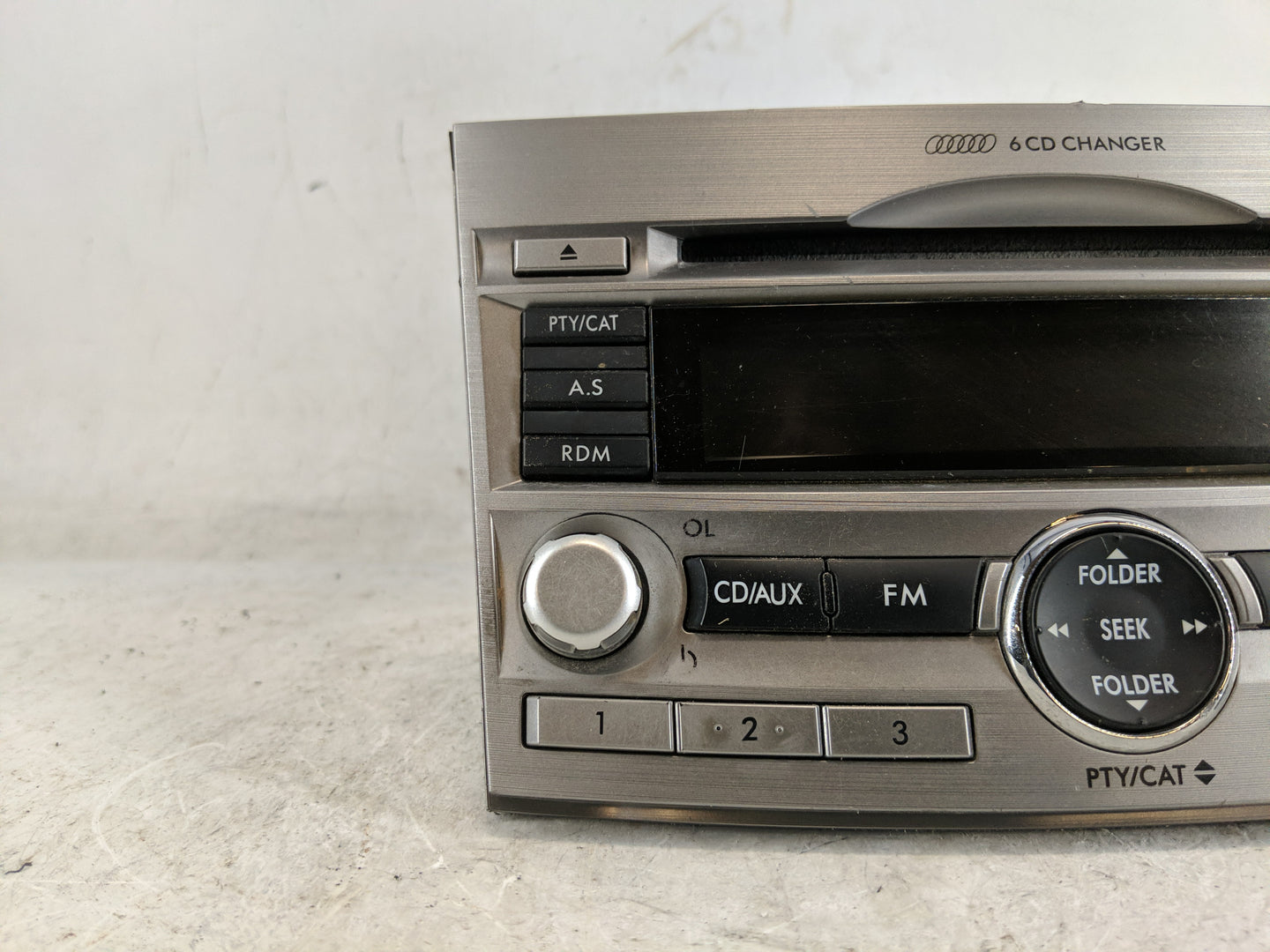 2010-2012 Subaru Legacy Radio AM FM Cd Player Receiver Replacement Fits Fits 2010 2011 2012 OEM Used Auto Parts - Oemusedaut