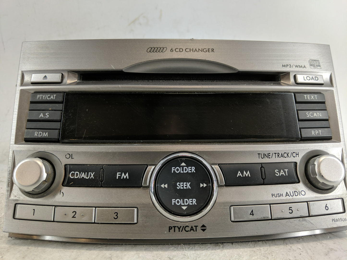2010-2012 Subaru Legacy Radio AM FM Cd Player Receiver Replacement Fits Fits 2010 2011 2012 OEM Used Auto Parts - Oemusedaut