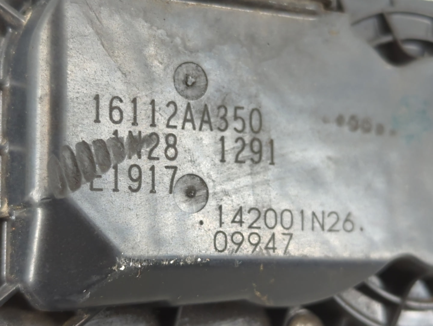 2010-2012 Subaru Legacy Throttle Body P/N:F2159 9M20 1291, 16112AA350 Fits Fits 2010 2011 2012 OEM Used Auto Parts - Oemused