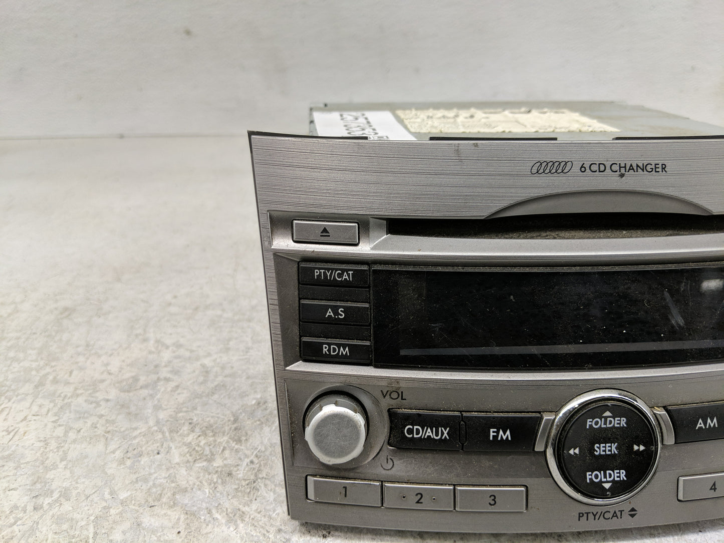 2010-2012 Subaru Legacy Radio AM FM Cd Player Receiver Replacement Fits Fits 2010 2011 2012 OEM Used Auto Parts - Oemusedaut