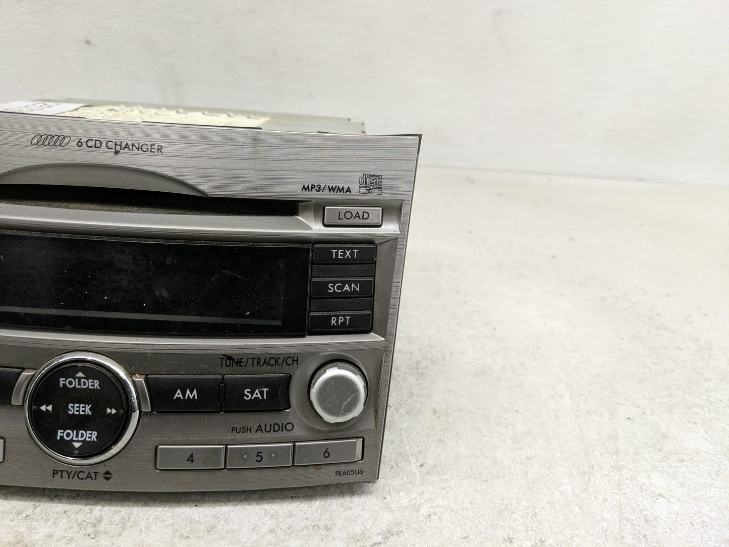 2010-2012 Subaru Legacy Radio AM FM Cd Player Receiver Replacement Fits Fits 2010 2011 2012 OEM Used Auto Parts - Oemusedaut
