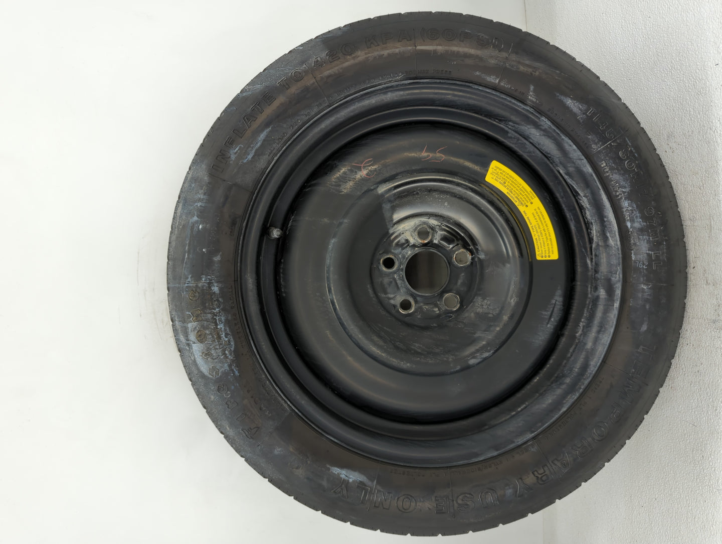 2011 Subaru Legacy Spare Donut Tire Wheel Rim Oem - Oemusedautoparts1.com