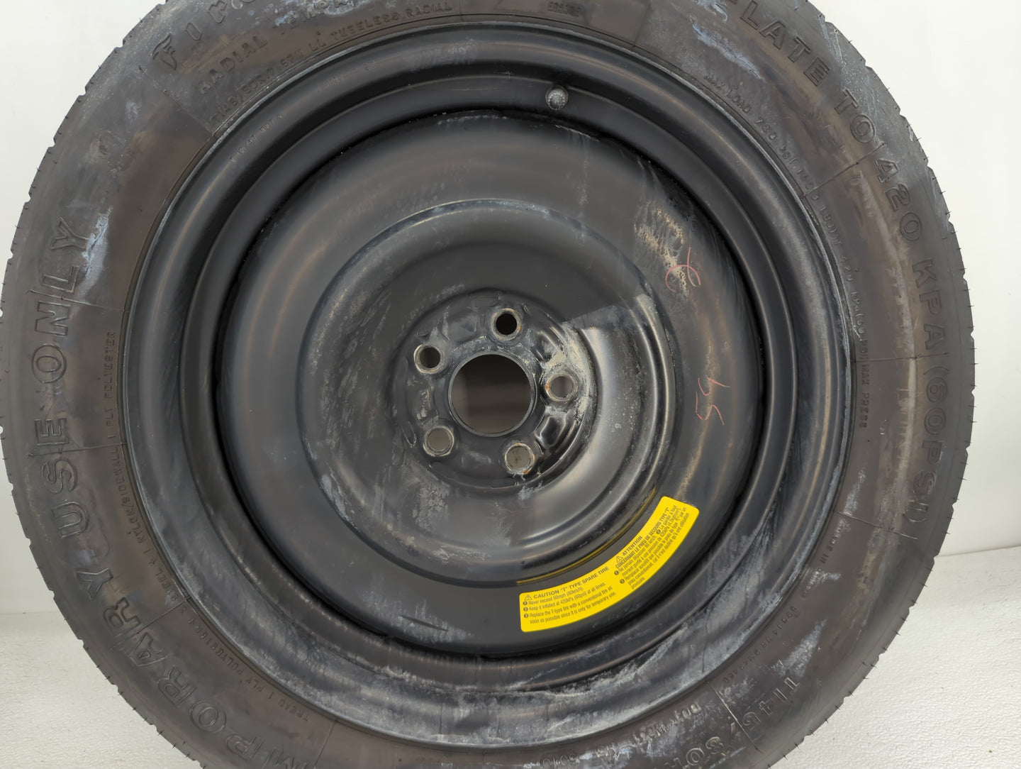 2011 Subaru Legacy Spare Donut Tire Wheel Rim Oem - Oemusedautoparts1.com