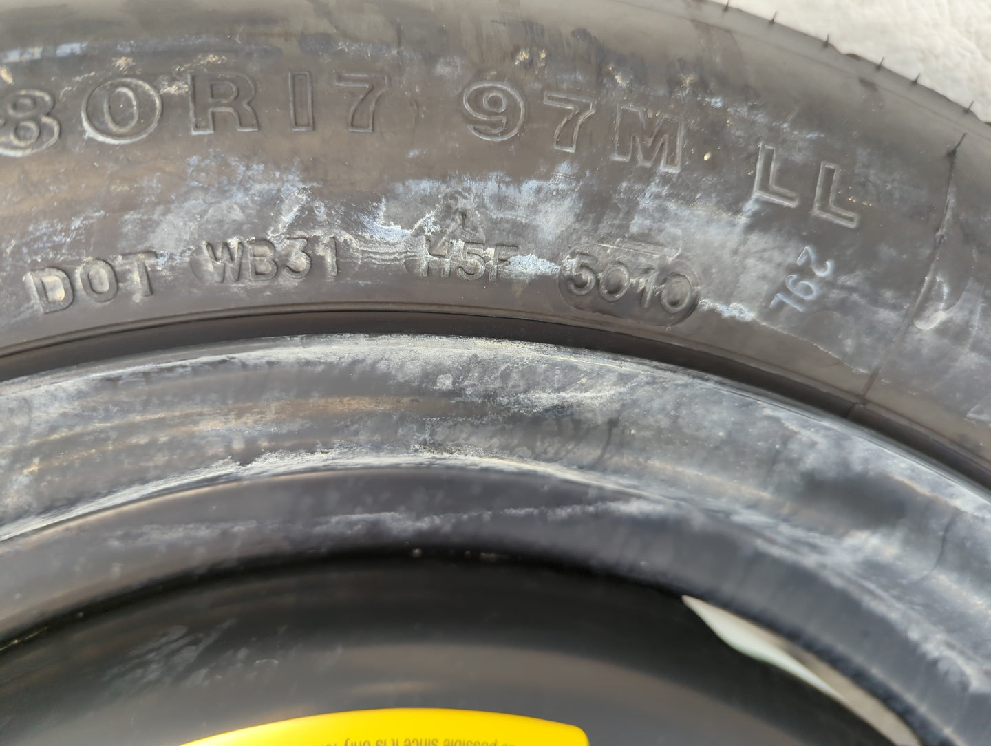 2011 Subaru Legacy Spare Donut Tire Wheel Rim Oem - Oemusedautoparts1.com