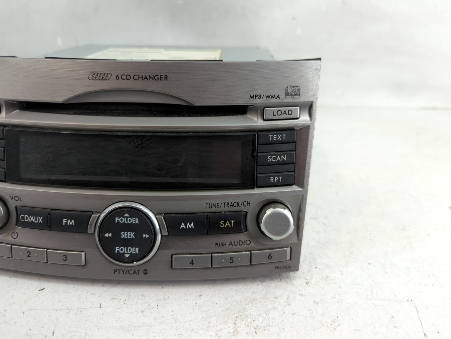2010-2012 Subaru Legacy Radio AM FM Cd Player Receiver Replacement P/N:86201AJ60A Fits Fits 2010 2011 2012 OEM Used Auto Par