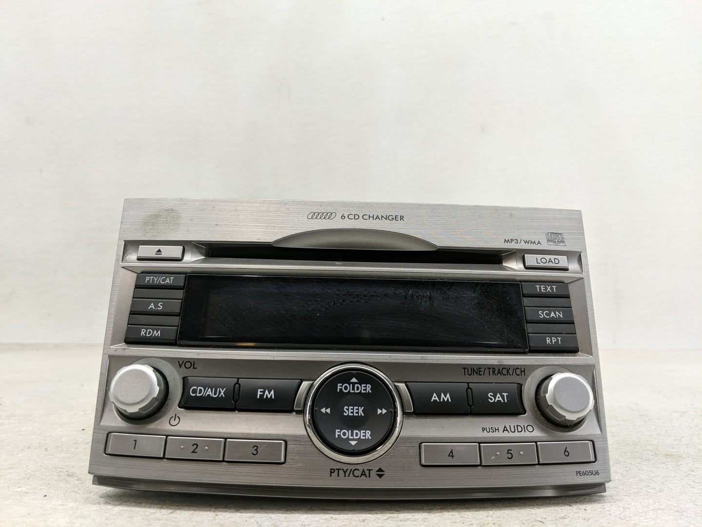 2010-2012 Subaru Legacy Radio AM FM Cd Player Receiver Replacement P/N:86201AJ60A Fits Fits 2010 2011 2012 OEM Used Auto Par