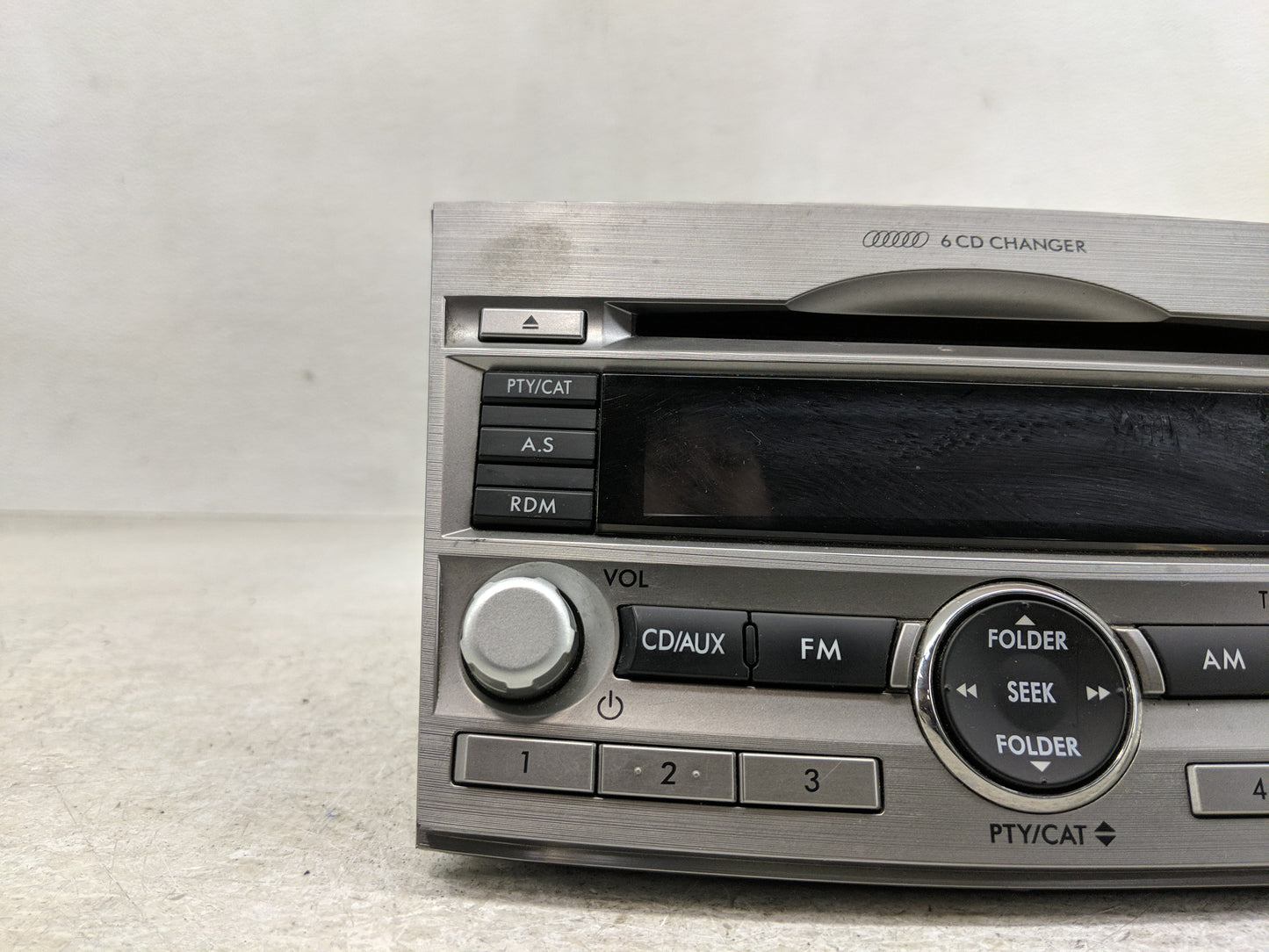 2010-2012 Subaru Legacy Radio AM FM Cd Player Receiver Replacement P/N:86201AJ60A Fits Fits 2010 2011 2012 OEM Used Auto Par