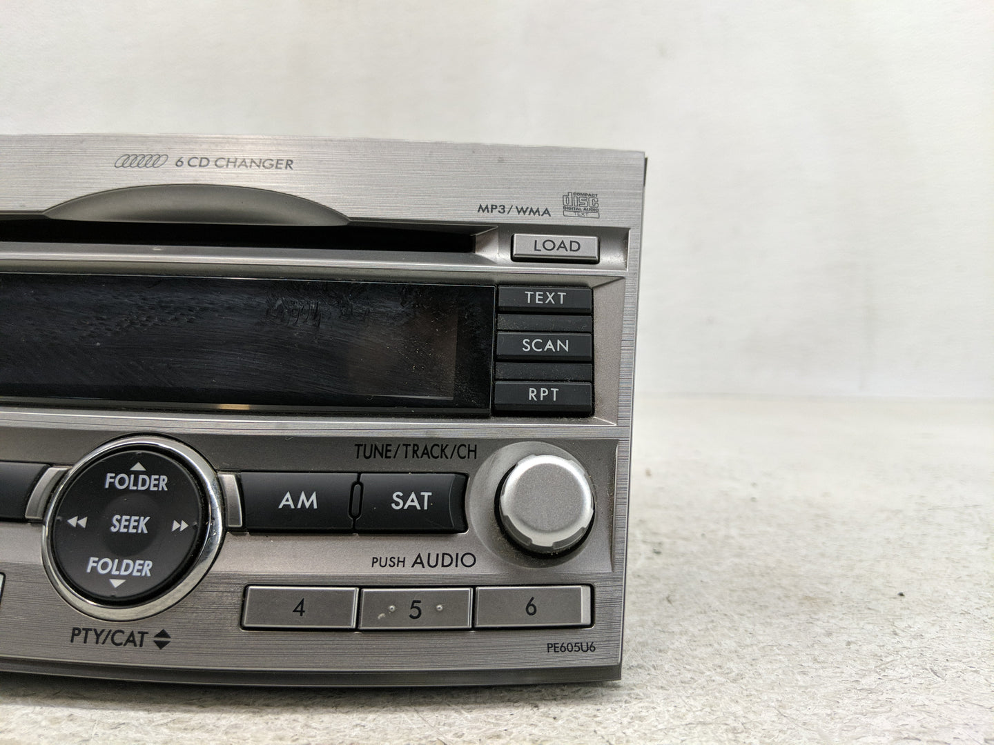 2010-2012 Subaru Legacy Radio AM FM Cd Player Receiver Replacement P/N:86201AJ60A Fits Fits 2010 2011 2012 OEM Used Auto Par
