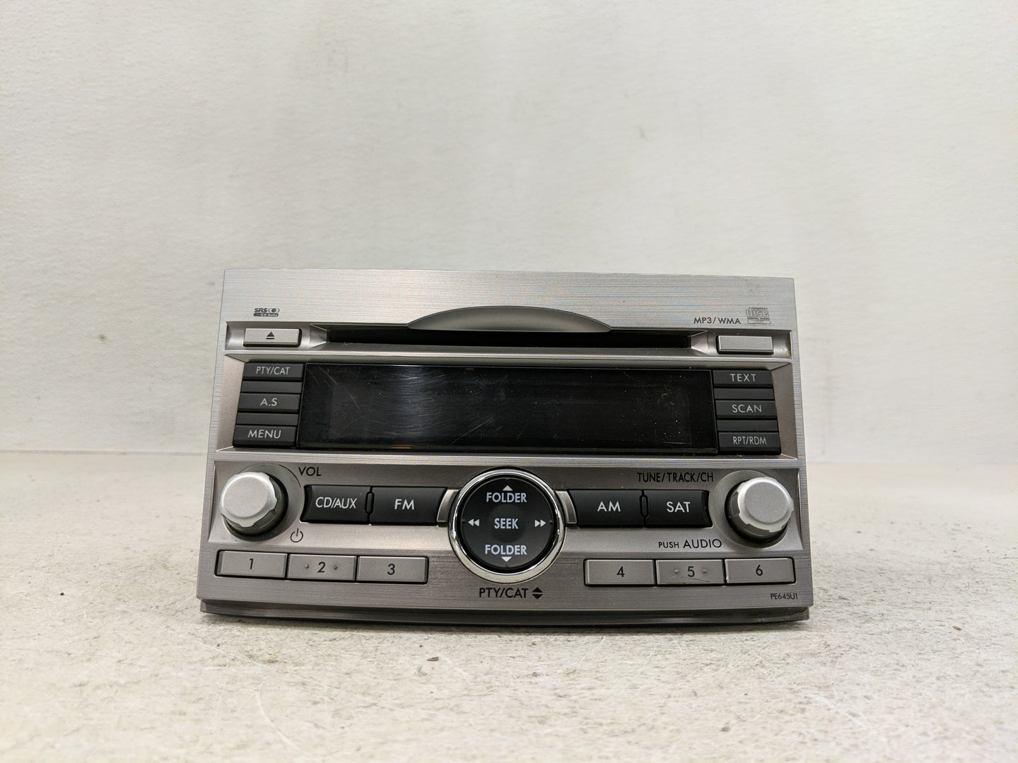 2010-2012 Subaru Legacy Radio AM FM Cd Player Receiver Replacement P/N:86201AJ64A Fits Fits 2010 2011 2012 OEM Used Auto Par