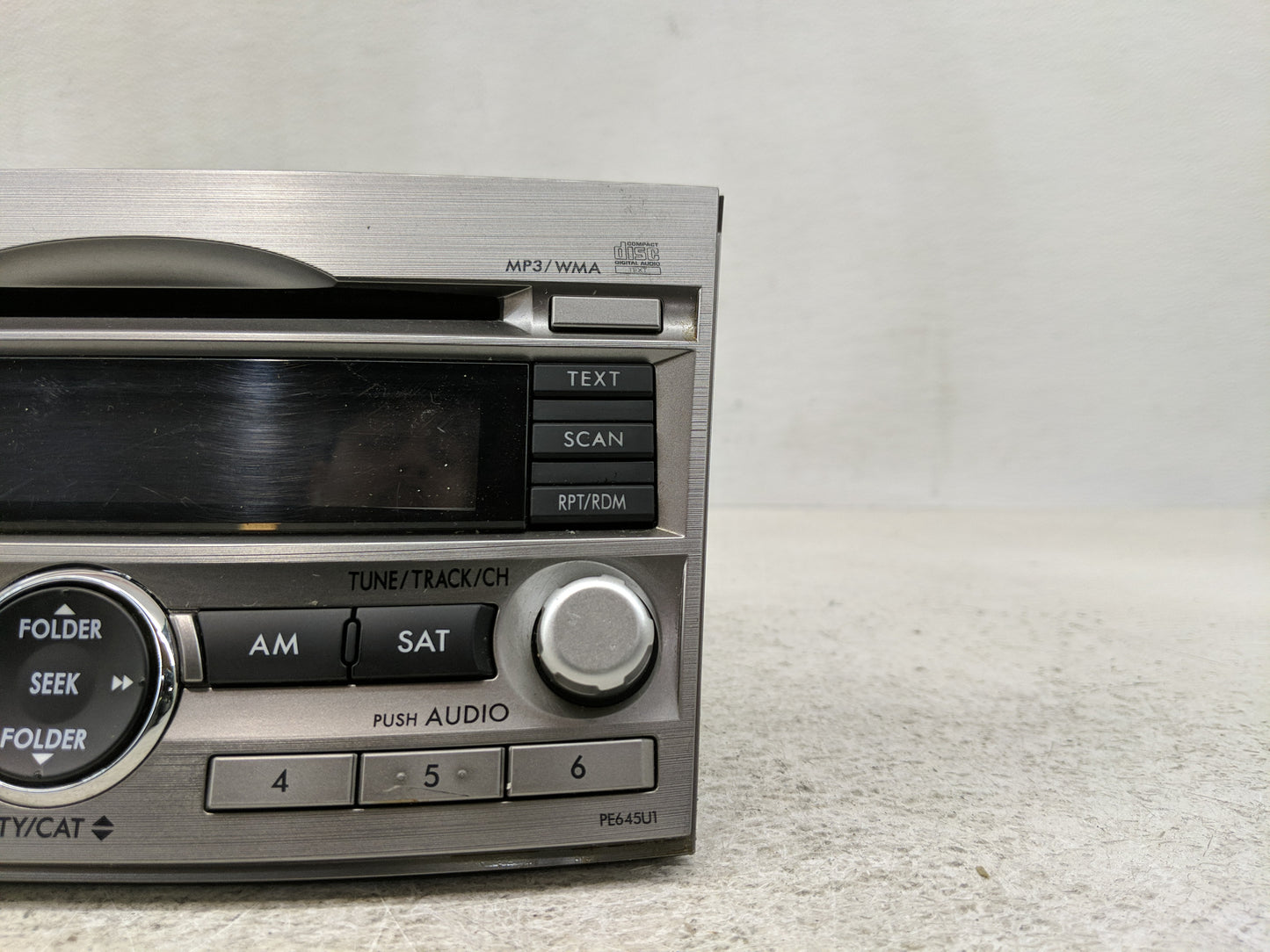 2010-2012 Subaru Legacy Radio AM FM Cd Player Receiver Replacement P/N:86201AJ64A Fits Fits 2010 2011 2012 OEM Used Auto Par