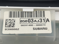 2011 Subaru Legacy Instrument Cluster Speedometer Gauges P/N:85003AJ31A Fits OEM Used Auto Parts - Oemusedautoparts1.com