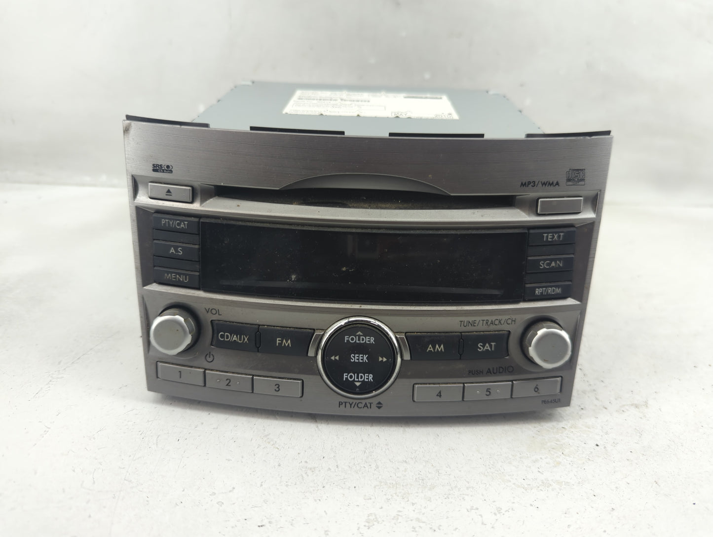 2010-2012 Subaru Legacy Radio AM FM Cd Player Receiver Replacement Fits Fits 2010 2011 2012 OEM Used Auto Parts - Oemusedaut