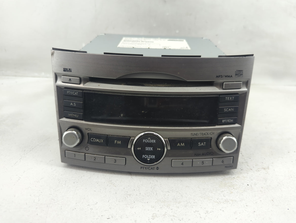 2010-2012 Subaru Legacy Radio AM FM Cd Player Receiver Replacement Fits 2010 2011 2012 OEM Used Auto Parts - Oemusedautopart