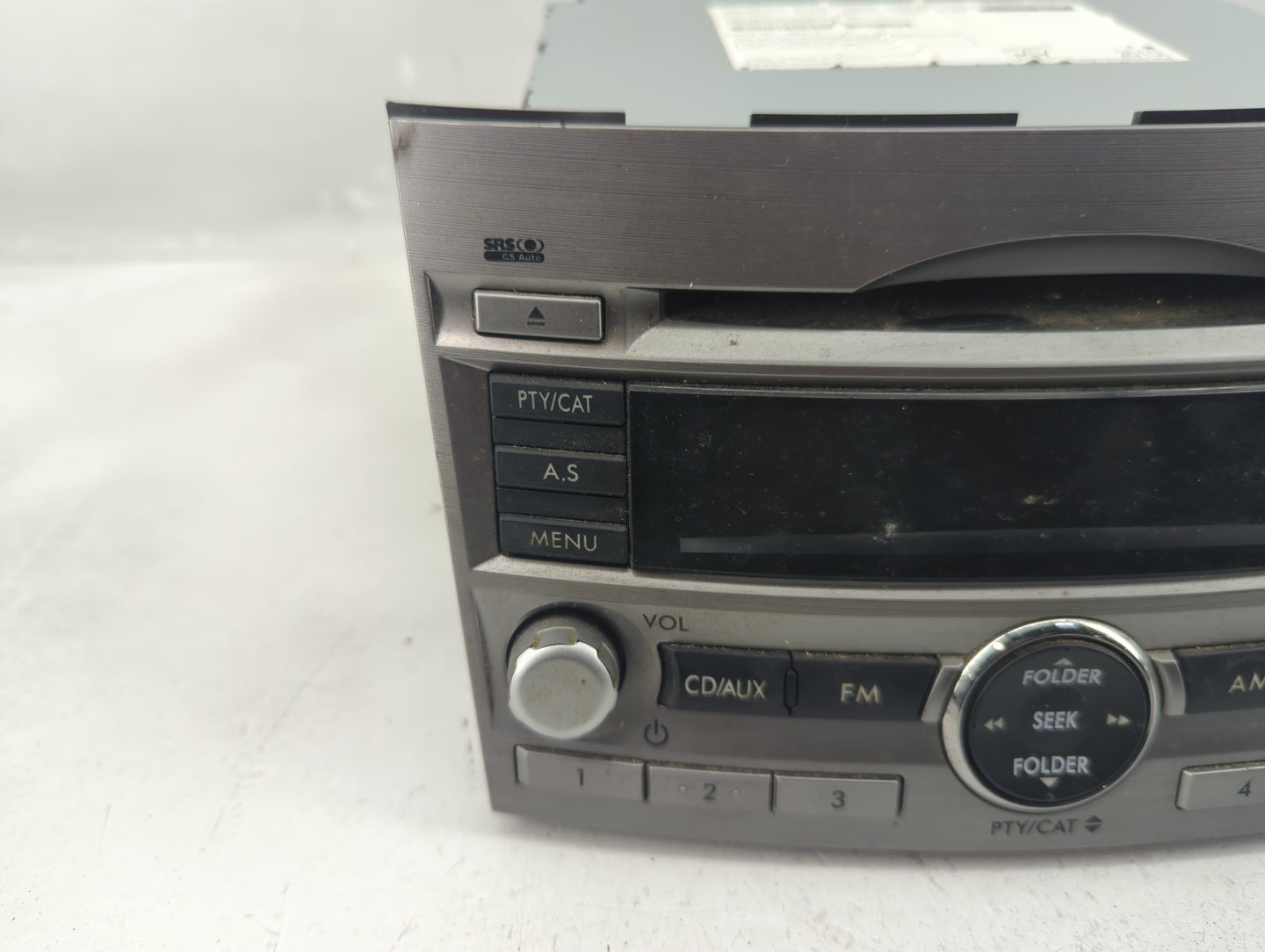 2010-2012 Subaru Legacy Radio AM FM Cd Player Receiver Replacement Fits Fits 2010 2011 2012 OEM Used Auto Parts - Oemusedaut