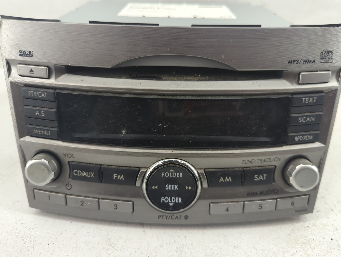 2010-2012 Subaru Legacy Radio AM FM Cd Player Receiver Replacement Fits Fits 2010 2011 2012 OEM Used Auto Parts - Oemusedaut