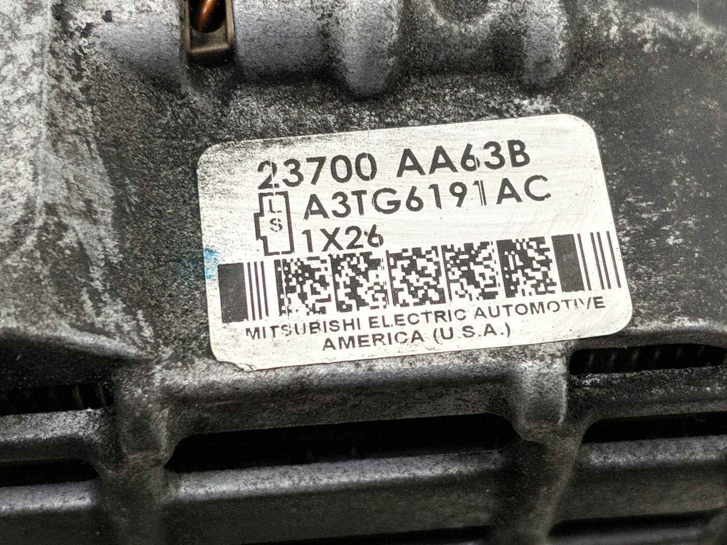2010-2012 Subaru Legacy Alternator Replacement Generator Charging Assembly Engine OEM P/N:23700 AA63B Fits Fits 2010 2011 20