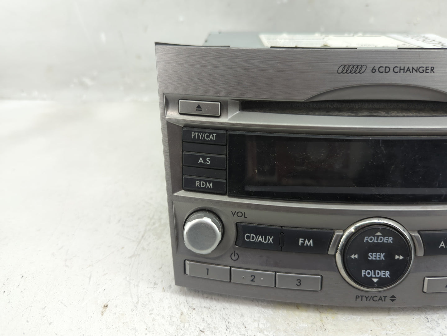 2010-2012 Subaru Legacy Radio AM FM Cd Player Receiver Replacement P/N:86201AJ60A Fits Fits 2010 2011 2012 OEM Used Auto Par