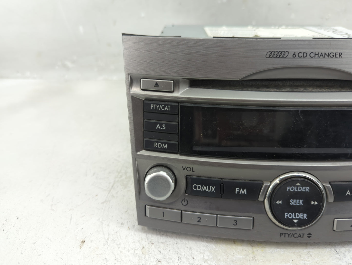 2010-2012 Subaru Legacy Radio AM FM Cd Player Receiver Replacement P/N:86201AJ60A Fits Fits 2010 2011 2012 OEM Used Auto Par