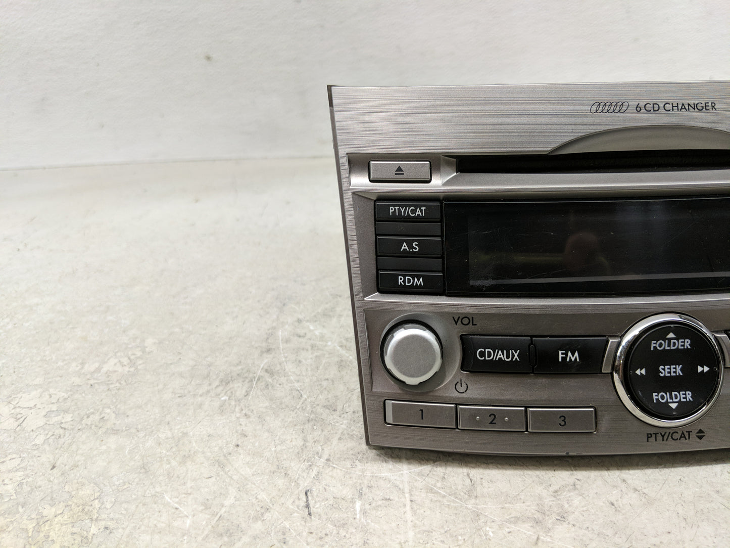 2010-2012 Subaru Legacy Radio AM FM Cd Player Receiver Replacement P/N:86201AJ60A Fits Fits 2010 2011 2012 OEM Used Auto Par