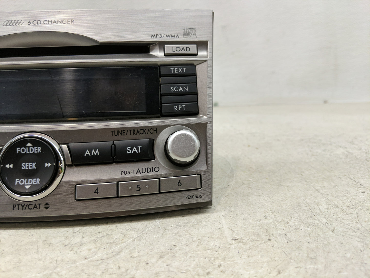 2010-2012 Subaru Legacy Radio AM FM Cd Player Receiver Replacement P/N:86201AJ60A Fits Fits 2010 2011 2012 OEM Used Auto Par