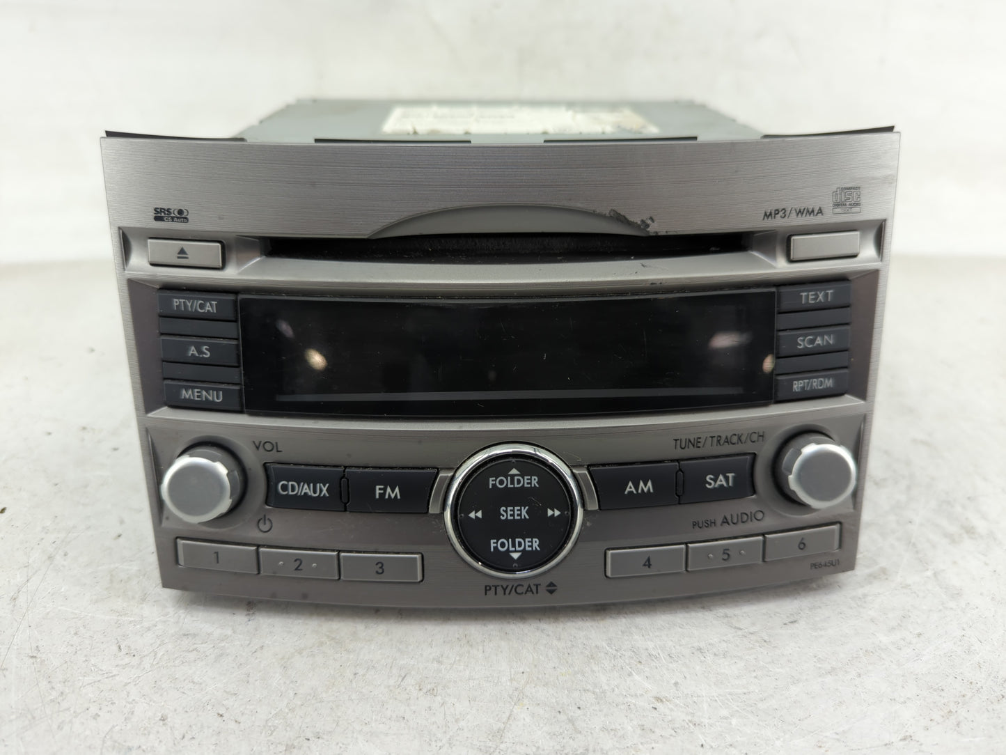 2010-2012 Subaru Legacy Radio AM FM Cd Player Receiver Replacement P/N:86201AJ64A Fits Fits 2010 2011 2012 OEM Used Auto Par
