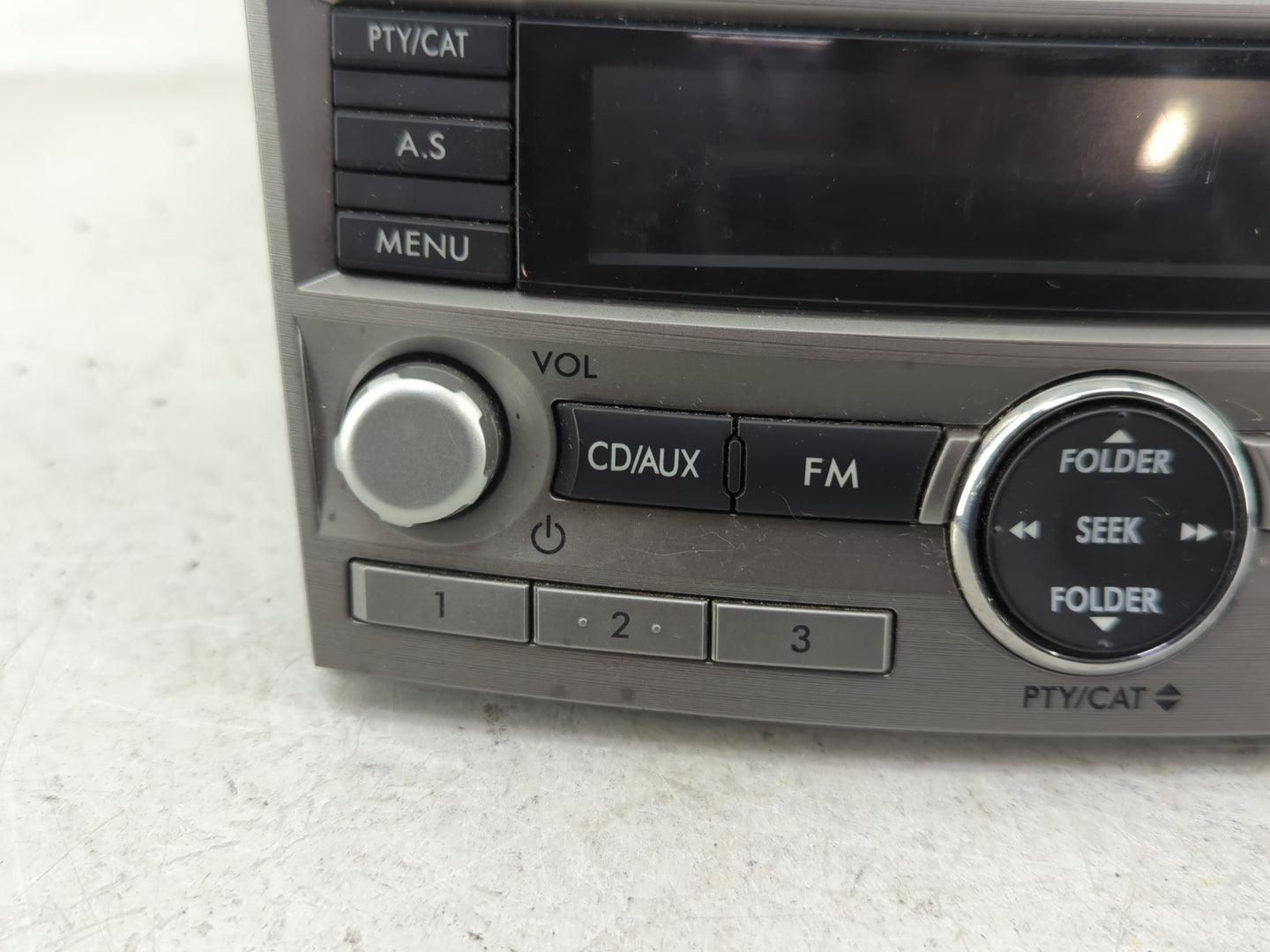 2010-2012 Subaru Legacy Radio AM FM Cd Player Receiver Replacement P/N:86201AJ64A Fits Fits 2010 2011 2012 OEM Used Auto Par