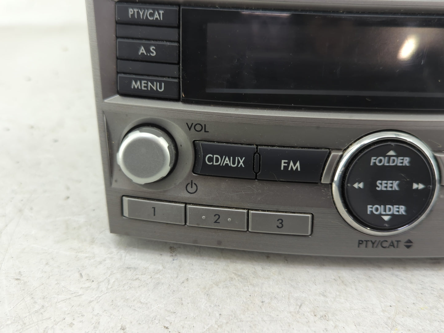2010-2012 Subaru Legacy Radio AM FM Cd Player Receiver Replacement P/N:86201AJ64A Fits Fits 2010 2011 2012 OEM Used Auto Par