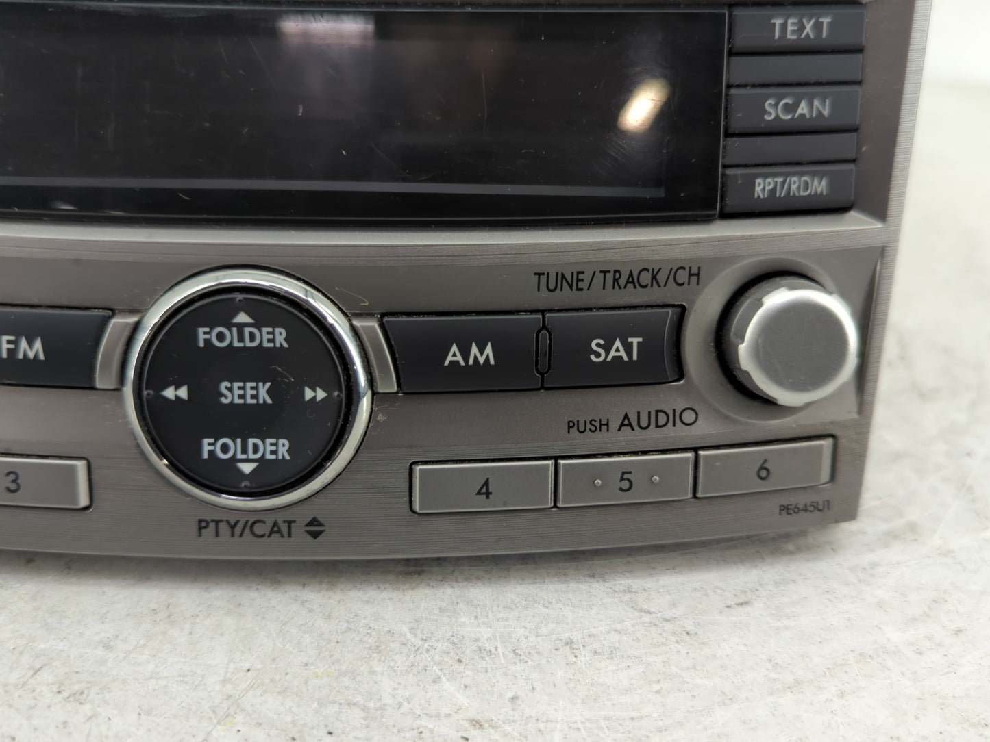 2010-2012 Subaru Legacy Radio AM FM Cd Player Receiver Replacement P/N:86201AJ64A Fits Fits 2010 2011 2012 OEM Used Auto Par