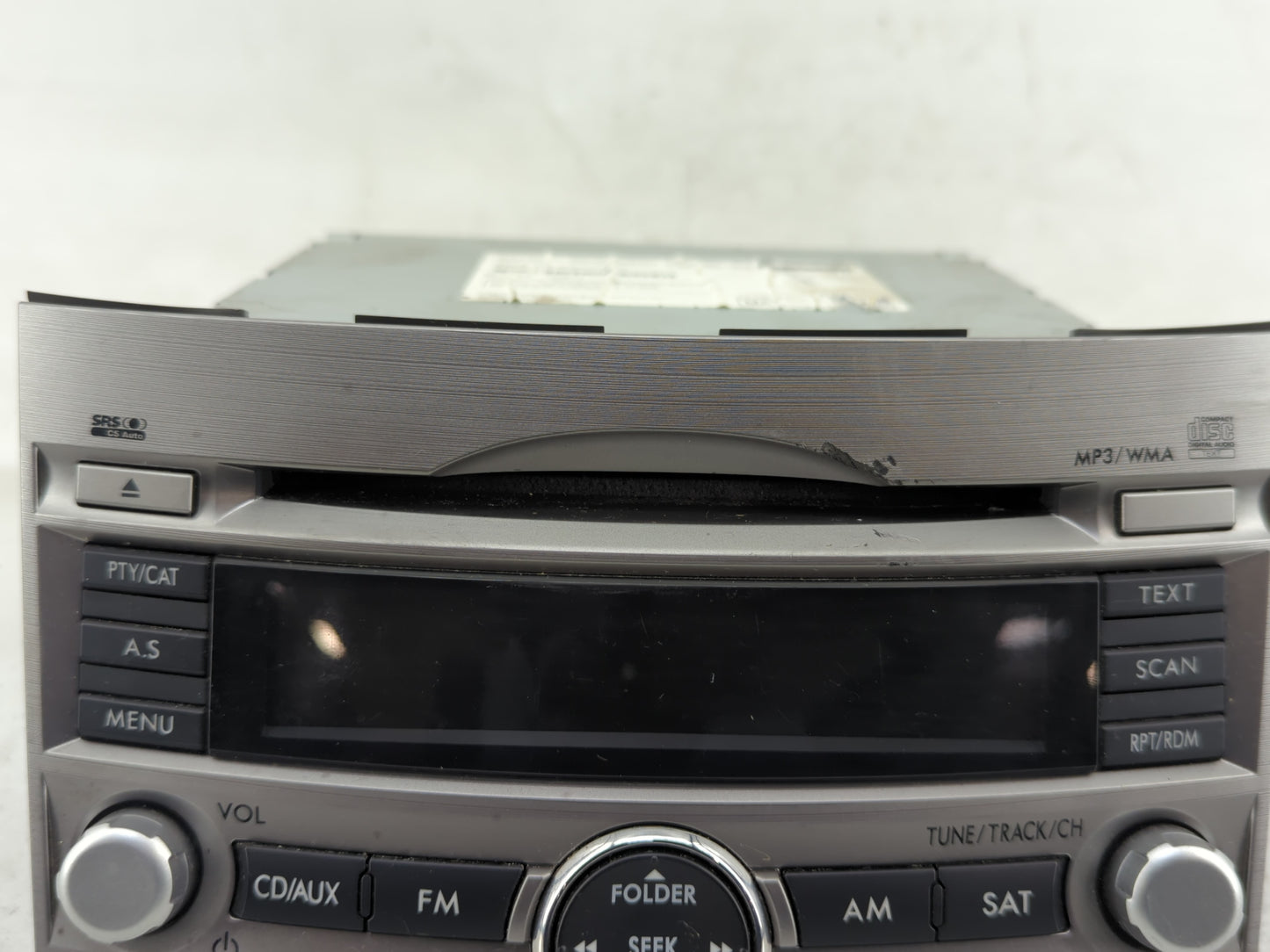 2010-2012 Subaru Legacy Radio AM FM Cd Player Receiver Replacement P/N:86201AJ64A Fits Fits 2010 2011 2012 OEM Used Auto Par
