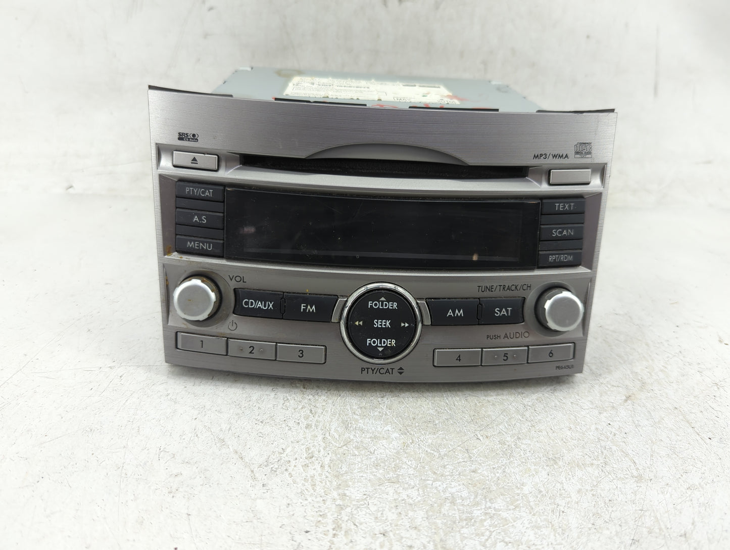 2010-2012 Subaru Legacy Radio AM FM Cd Player Receiver Replacement Fits Fits 2010 2011 2012 OEM Used Auto Parts - Oemusedaut