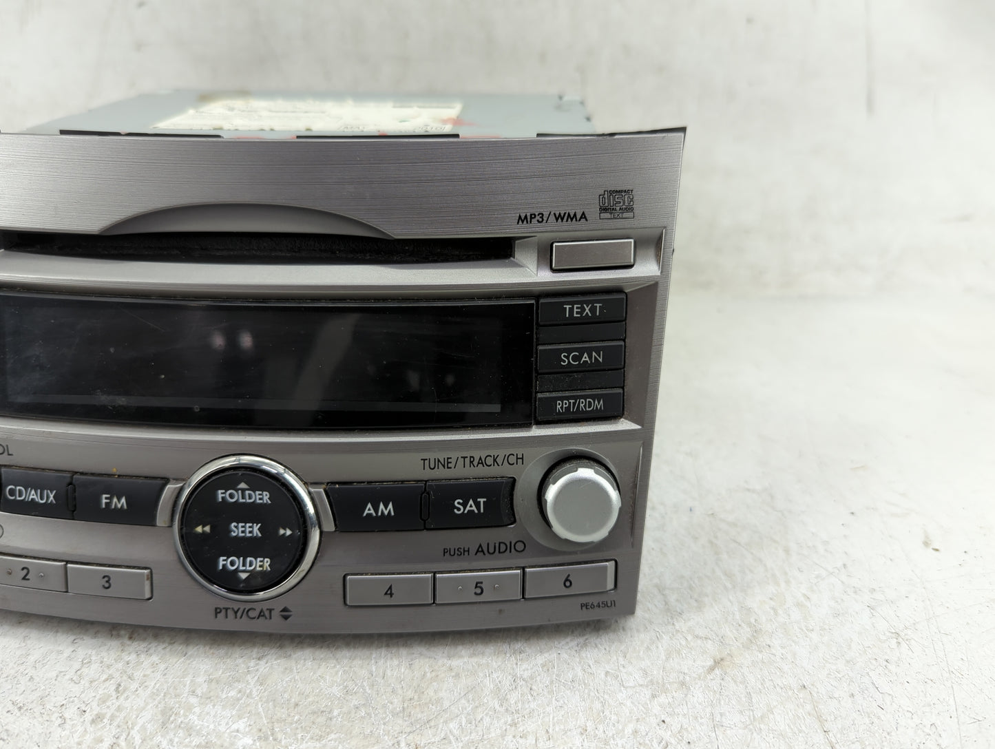 2010-2012 Subaru Legacy Radio AM FM Cd Player Receiver Replacement Fits Fits 2010 2011 2012 OEM Used Auto Parts - Oemusedaut