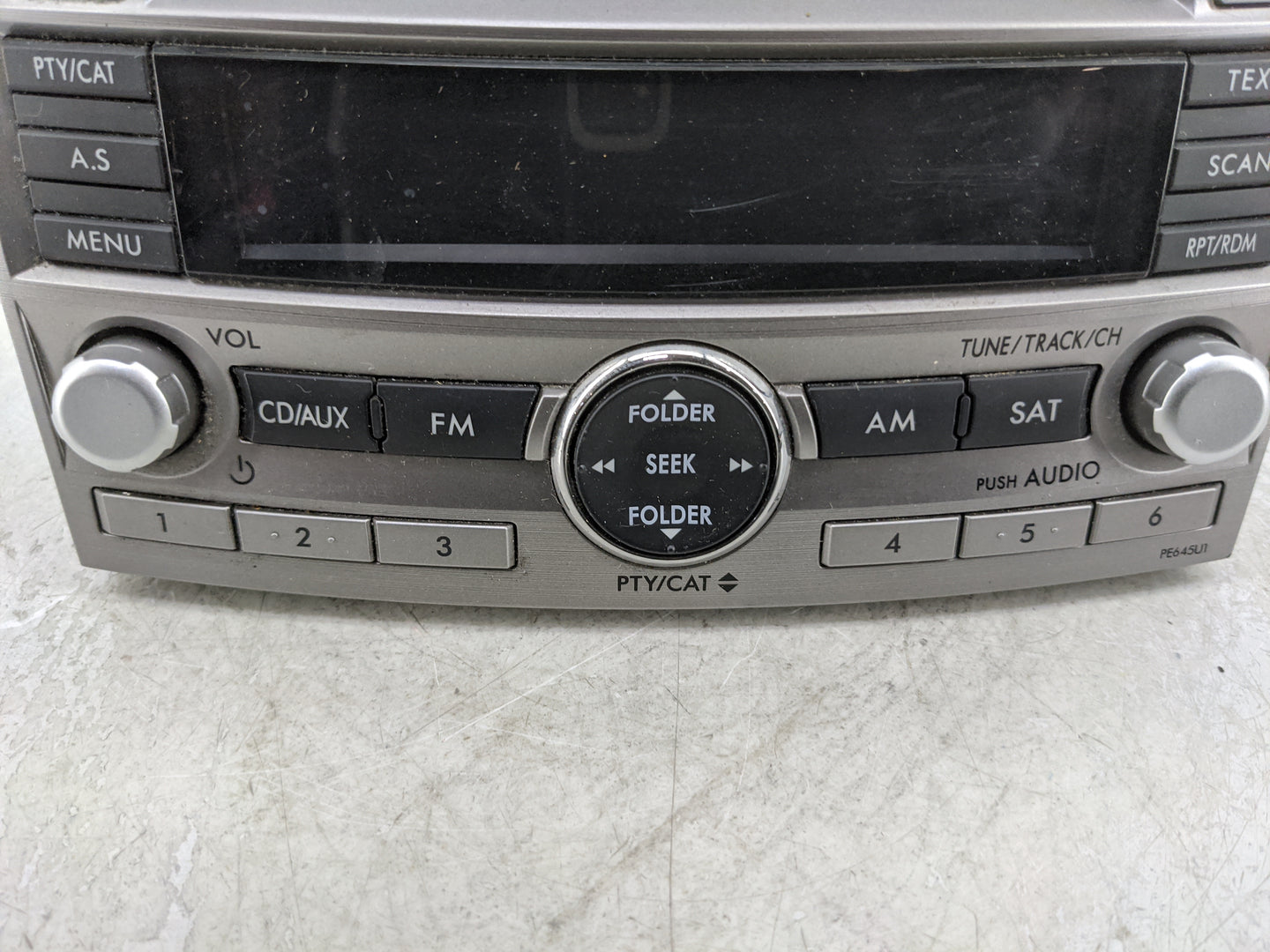2010-2012 Subaru Legacy Radio AM FM Cd Player Receiver Replacement P/N:86201AJ64A Fits Fits 2010 2011 2012 OEM Used Auto Par