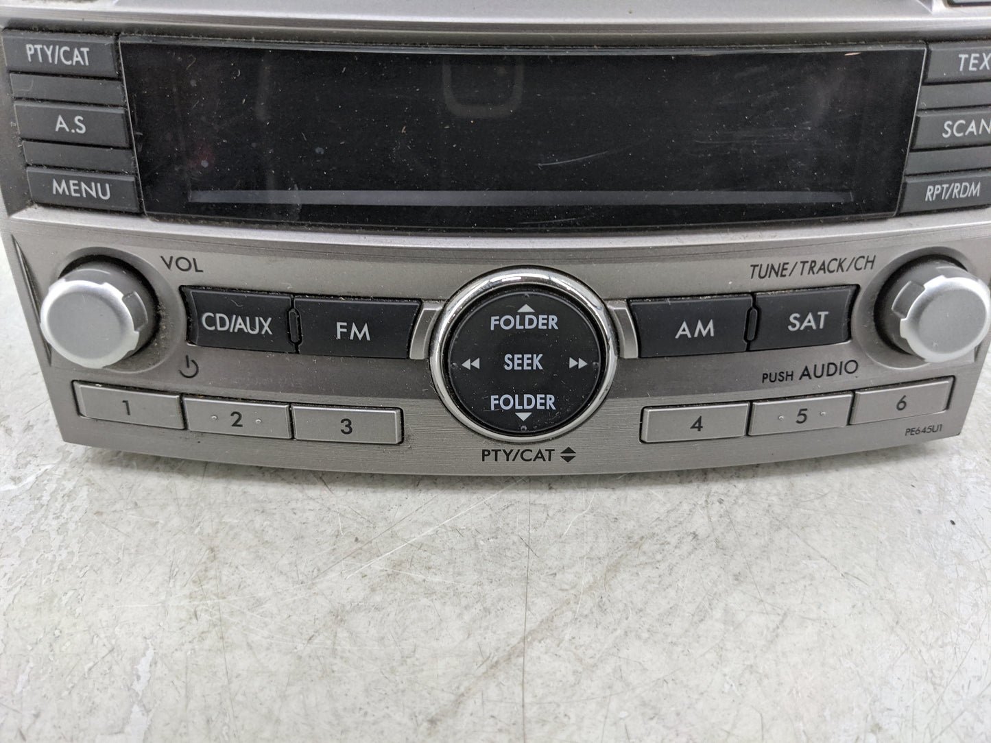 2010-2012 Subaru Legacy Radio AM FM Cd Player Receiver Replacement P/N:86201AJ64A Fits Fits 2010 2011 2012 OEM Used Auto Par