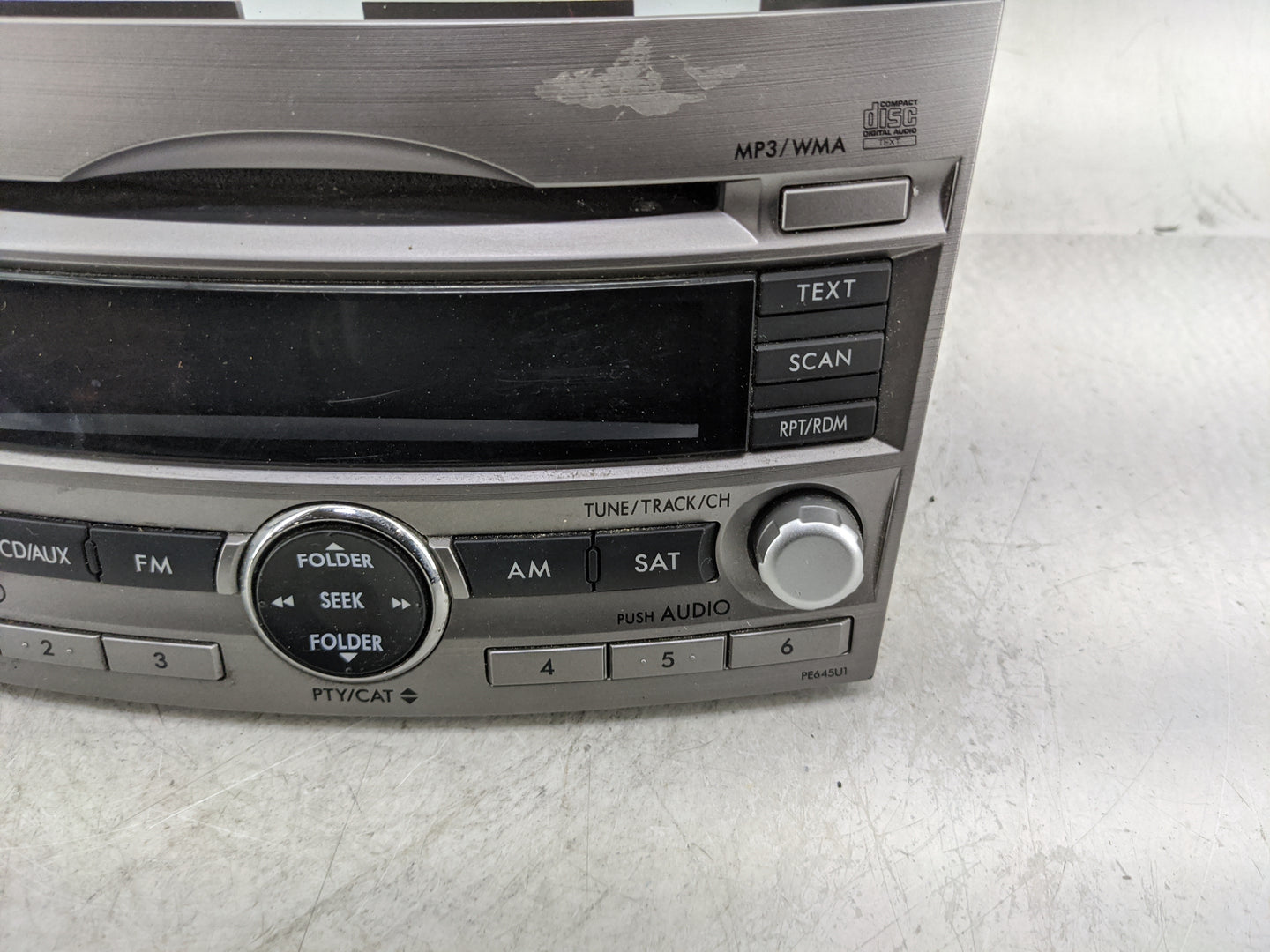 2010-2012 Subaru Legacy Radio AM FM Cd Player Receiver Replacement P/N:86201AJ64A Fits Fits 2010 2011 2012 OEM Used Auto Par