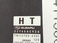 2011 Subaru Legacy PCM Engine Control Computer ECU ECM PCU OEM P/N:22765AC93A Fits OEM Used Auto Parts - Oemusedautoparts1.c
