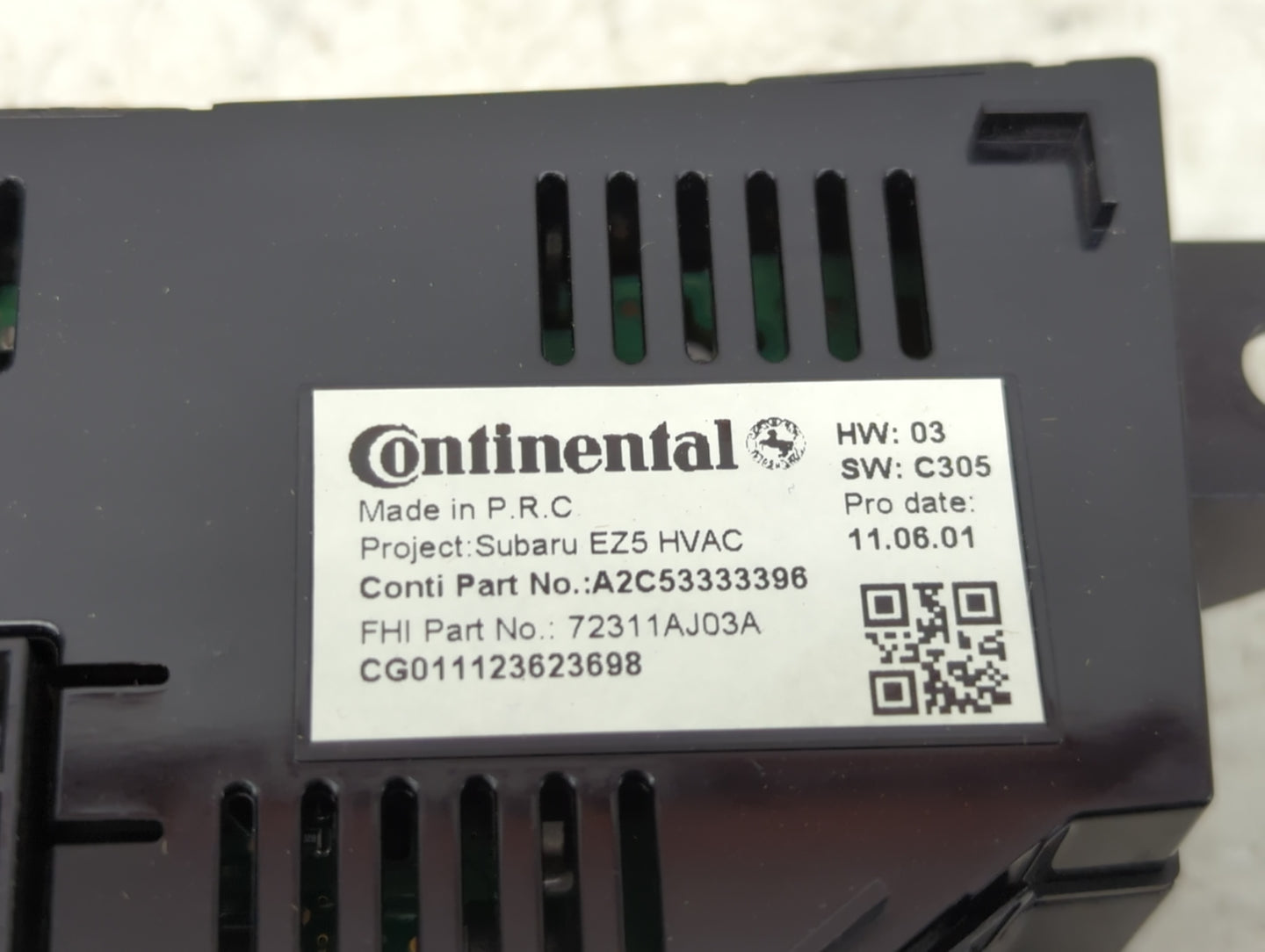 2010-2014 Subaru Legacy Climate Control Module Temperature AC/Heater Replacement P/N:A2C53333396 Fits OEM Used Auto Parts - 