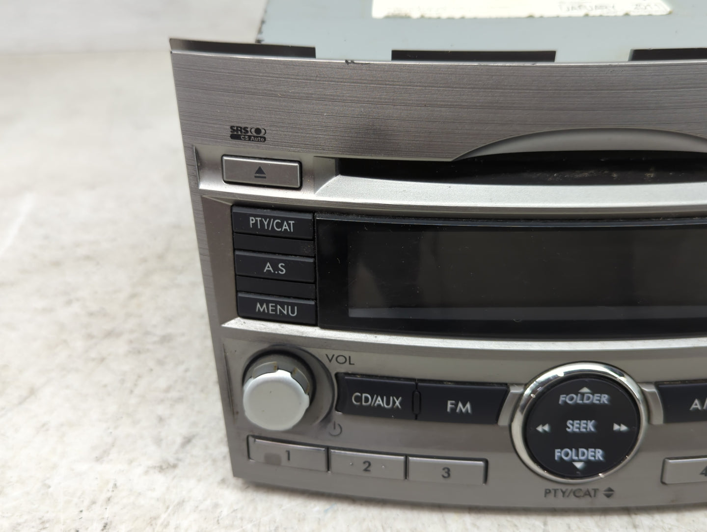 2010-2012 Subaru Legacy Radio AM FM Cd Player Receiver Replacement Fits Fits 2010 2011 2012 OEM Used Auto Parts - Oemusedaut