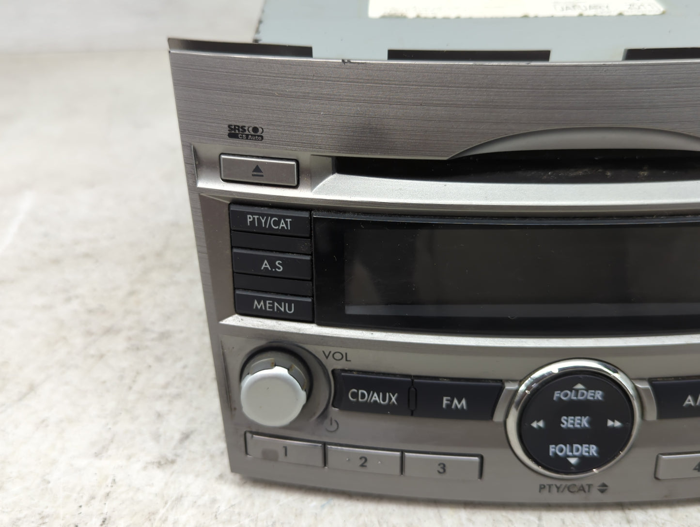 2010-2012 Subaru Legacy Radio AM FM Cd Player Receiver Replacement Fits Fits 2010 2011 2012 OEM Used Auto Parts - Oemusedaut