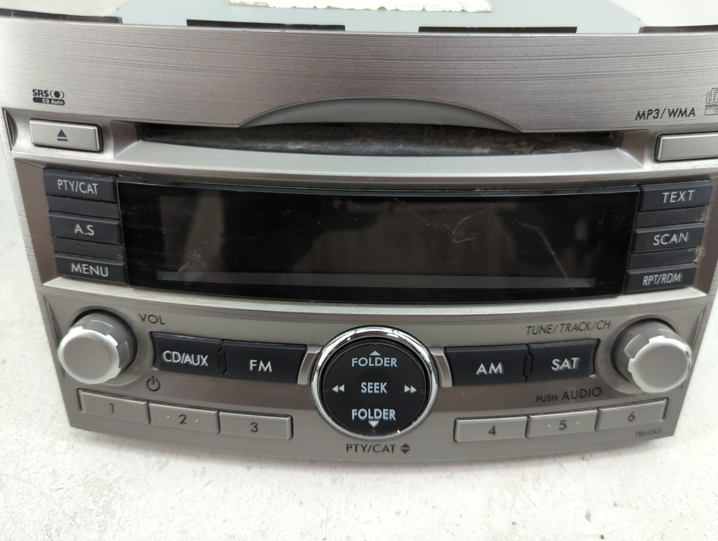2011 Subaru Legacy Radio AM FM Cd Player Receiver Replacement Fits OEM Used Auto Parts - Oemusedautoparts1.com